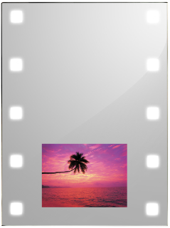 Spiegel met LED en 17 LCD-TV Spiegel TV
